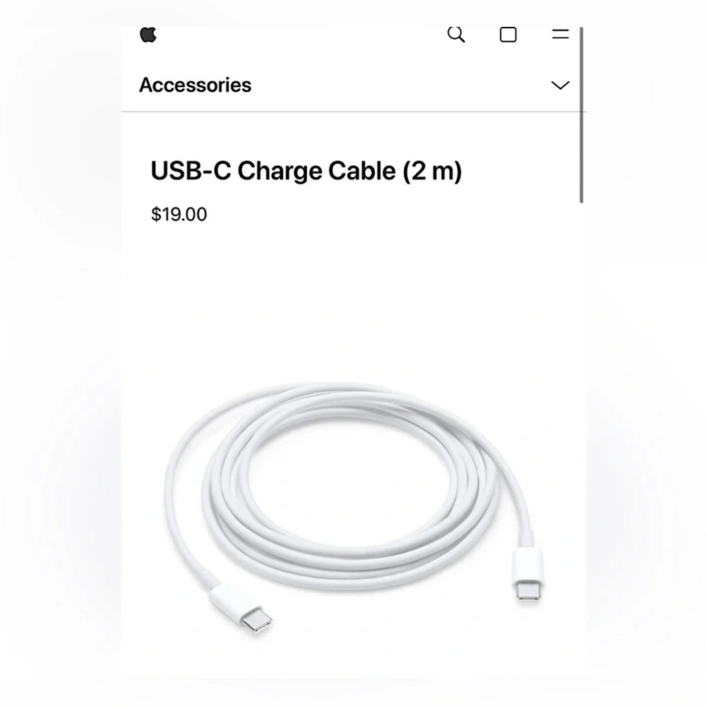 COPY - COPY - Apple USB-C Charge Cable (2 m)